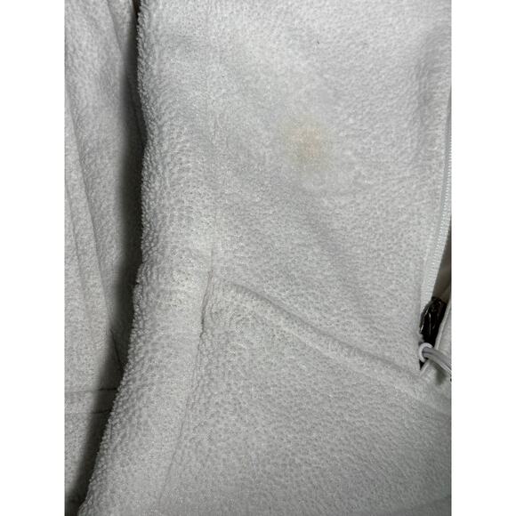 Cabelas Jacket Womens Large White Fleece Full Zip Polartec Outdoor Hiking Warm - Picture 5 of 7